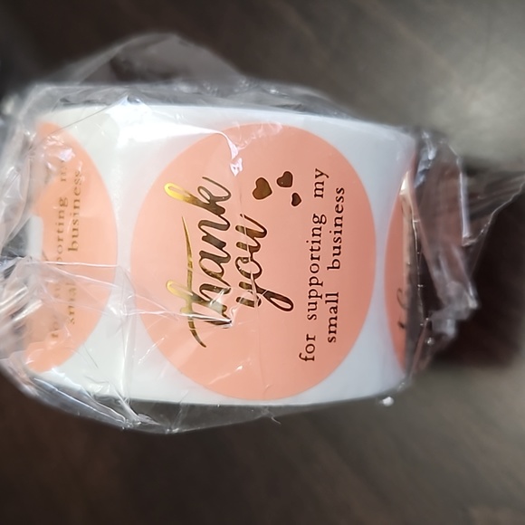 500 1.5” Thank You Stickers & 50 Cards - Picture 3 of 3